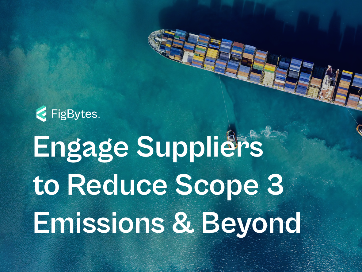 Engage Suppliers to Reduce Scope 3 Emissions and Beyond ES Management